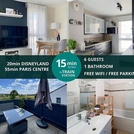 Le Chanteloupien - Appartement Pour 6 Proche Disneyland Paris المظهر الخارجي الصورة